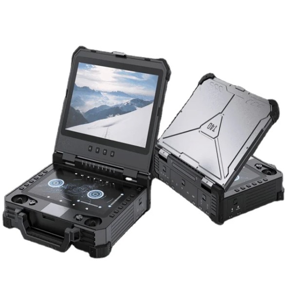 Stazione di Terra T40 a Doppio Schermo con CNC Integrato, WIN10, Controllo Remoto Portatile, Radio UAV a Lunga Distanza 20KM, Fai-da-Te